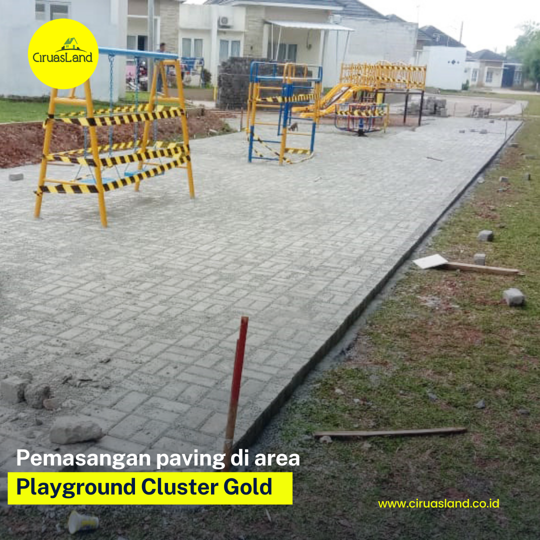 Tahap pembangunan playground cluster gold ciruasland