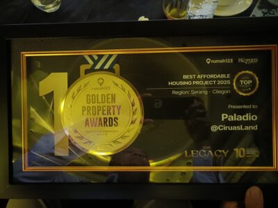 Piagam Penghargaan CiruasLand Golden Property Awards 2025